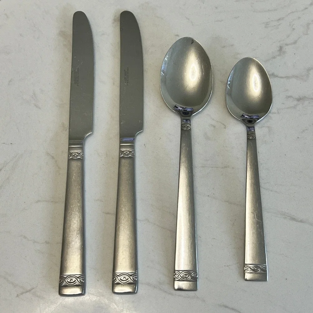 Cambridge Danielle Stainless Flatware Knives Tablespoon Teaspoon‎ Replacement